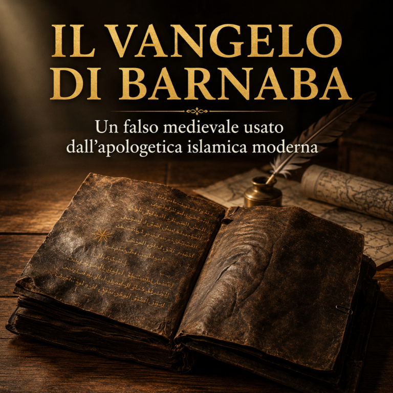 Vangelo di Barnaba falso medievale usato dall’apologetica islamica