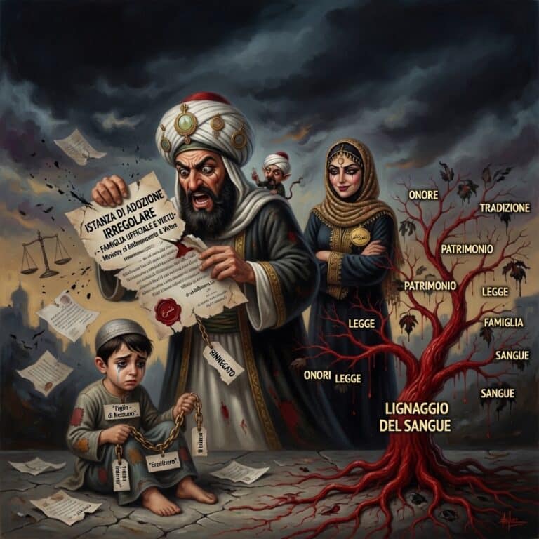 alt="Maometto strappa il documento di adozione per sposare Zaynab, ex moglie del figlio adottivo Zayd - Divieto di adozione nell'Islam (Sura 33:4-5)"