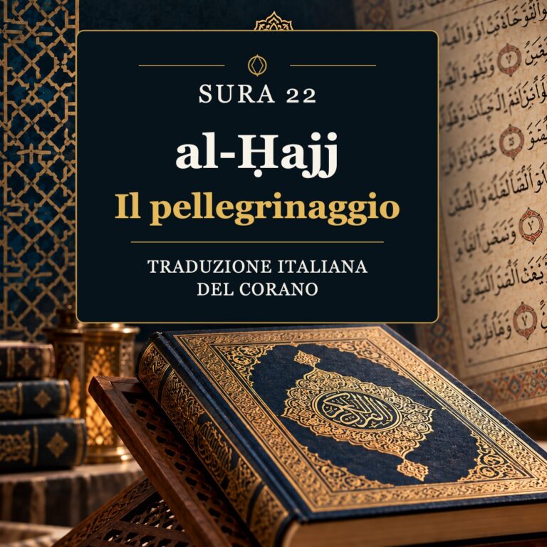Sura 22 al-Ḥajj – Il pellegrinaggio: traduzione italiana del Corano