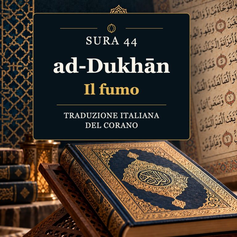 Sura 44 ad-Dukhān – Il fumo: traduzione italiana del Corano
