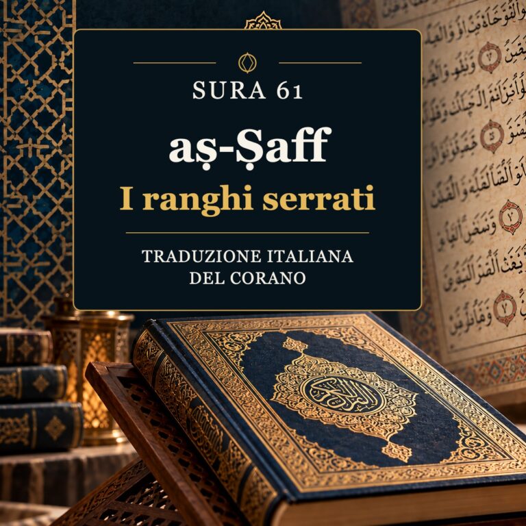 Sura 61 aṣ-Ṣaff – I ranghi serrati: traduzione italiana del Corano