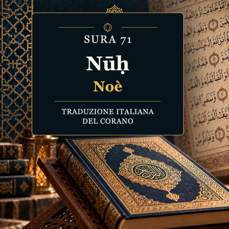Sura 71 Nūḥ – Noè: traduzione italiana del Corano